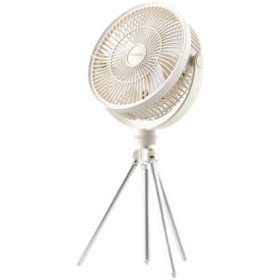 【风扇小夜灯驱蚊】七彩叮当（QICAIDINGDANG）户外露营风扇折叠便携落地扇家用无线充电风扇卧室静音吊扇小夜灯驱蚊长续航YY 奶油米白