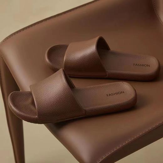 【39.9/任选2双】轻奢高级感皮纹！EVA一体成型不臭脚，上脚轻松无重感！家居室内拖鞋女 夏季高级感 防臭防滑浴室洗澡凉拖 男女情侣家用！-QQ 商品图2