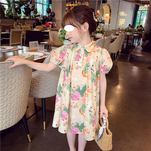 裁缝学苑TQ111女童连衣裙儿童网红蝴蝶结公主裙子女孩童装打版裁剪样板 商品图1