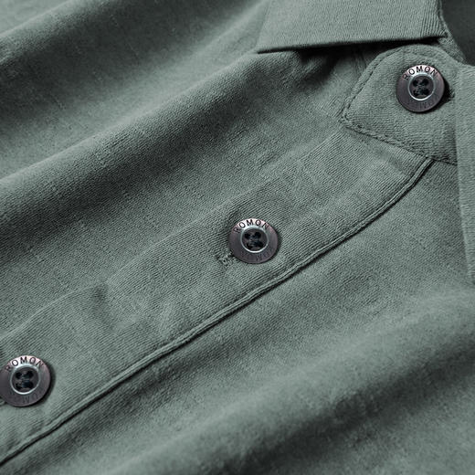 【雪花棉】罗蒙男士暗提花仿棉翻领t恤男士商务通勤透气polo衫短袖男 商品图5