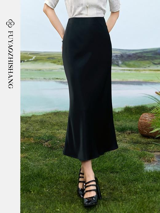 IWY/扶摇系列 夏季高腰显瘦垂感荷叶边半身裙FYS353 商品图1