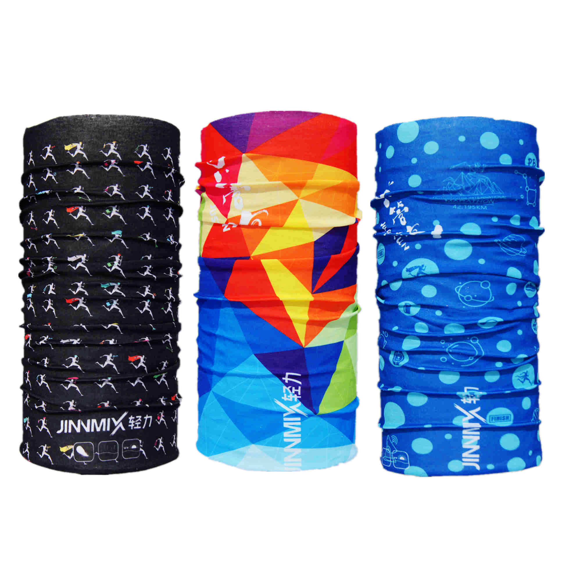 三色COOLOMAX透气防晒吸汗多用户外魔术头巾