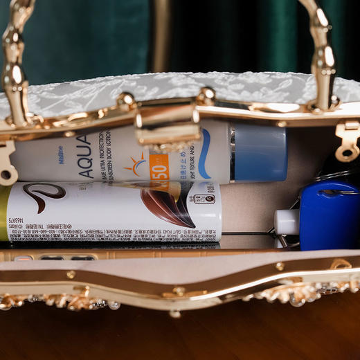 【第一眼】珍珠绣花竹节手提包，古风旗袍宴会手拿包链条包QB-008 商品图3