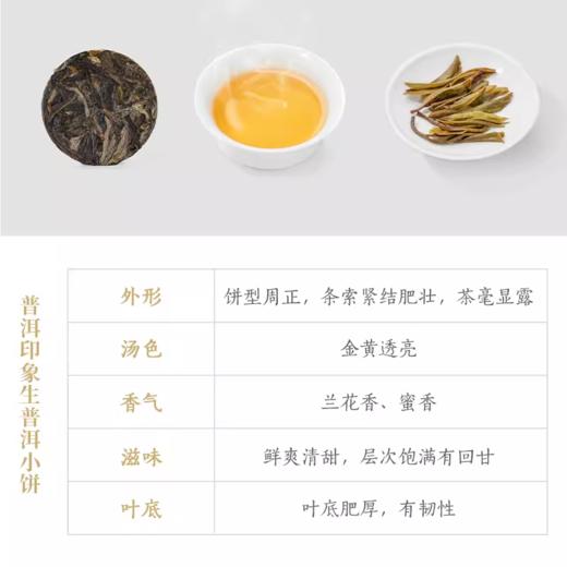 普洱印象系列茶叶礼盒 熟茶小圆饼 生茶小圆饼 商品图3