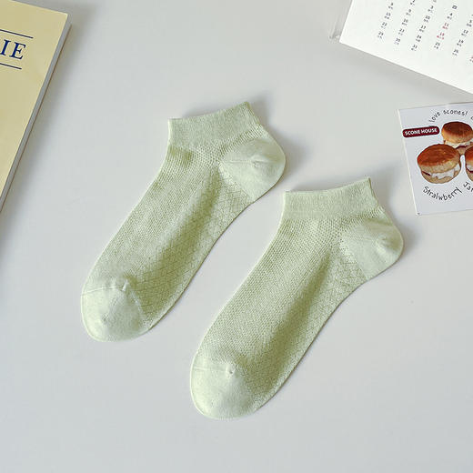 【YW】无忧购（25元/5双，39元/10双）韩系温柔小清新糖果色薄款网眼透气短袜8088（截单后7天发货)25年清仓捡漏 商品图10