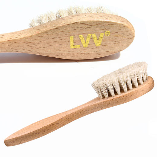 LVV上油刷榉木马毛刷实木手柄刷清洁刷鞋刷打蜡刷子 商品图0