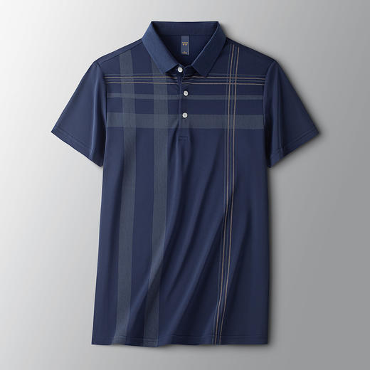 【空调凉感】罗蒙男士商务网眼冰丝polo衫男短袖男夏季薄款t恤男短袖 商品图2