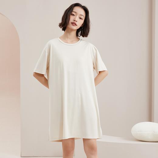 【触棉】外穿女bra基础T恤裙 A68860+撞线西装领家居服 A68271461 商品图2