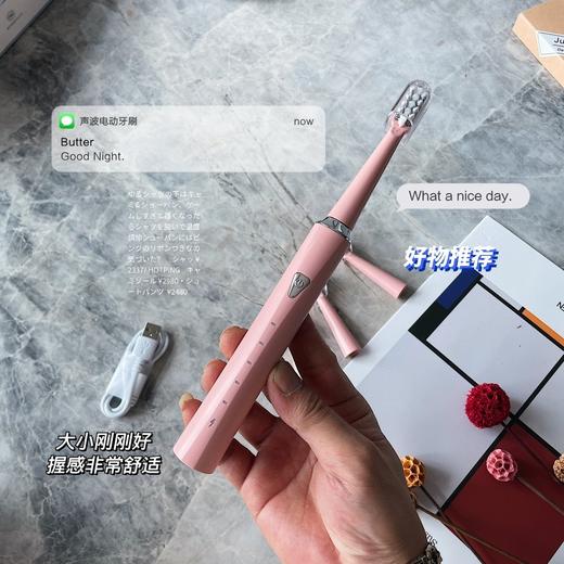 「数色可选！颜值派」电动牙刷成人款五档充电式家用电动牙刷套装声波电动牙刷软毛口腔护理 商品图0