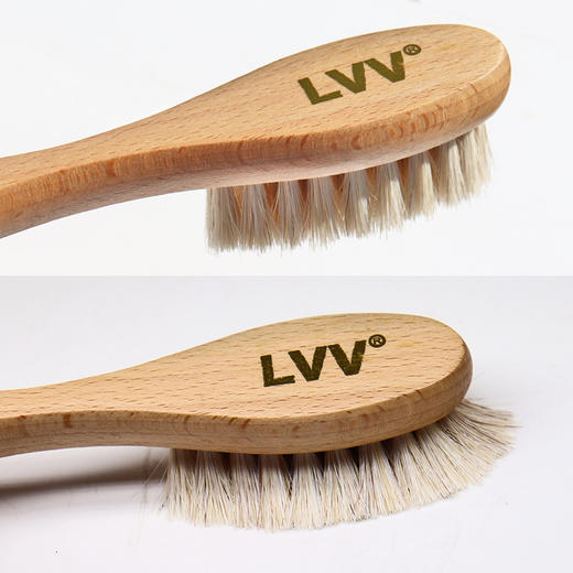 LVV上油刷榉木马毛刷实木手柄刷清洁刷鞋刷打蜡刷子 商品图3