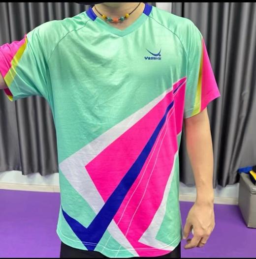 亚萨卡Yasaka SJ-T-11 乒乓球服 运动T恤 运动上衣 运动短袖 湖绿色 商品图3