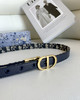 THS 4.20-无 D家 女士   Oblique图案2.0 老花帆布双面腰带 CR211 商品缩略图1