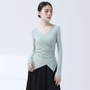 交叉V领简约修身显瘦形体舞蹈服练功服 商品缩略图8