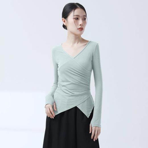 交叉V领简约修身显瘦形体舞蹈服练功服 商品图8