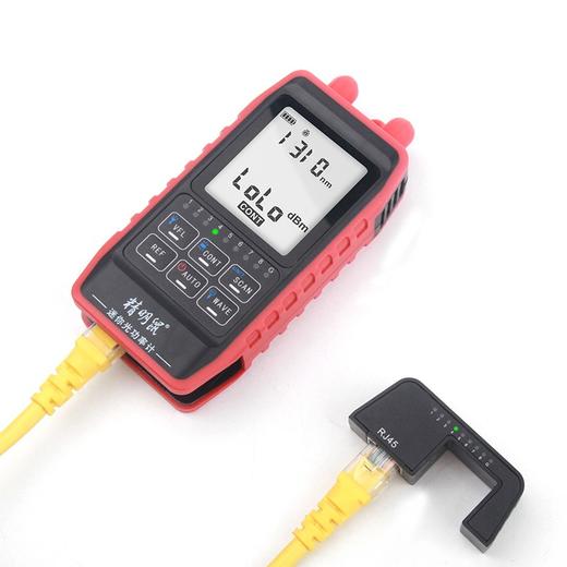精明鼠NF-908S 光功率计 带寻线对线功能 高精度红光一体机 红光笔10公里光纤测试仪10mw光源光衰检测仪器 新款迷你光功率计，多接口兼容，可测6种波长，大容量锂电池，可寻线对线 商品图7