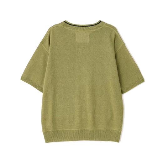 MHL DRY COTTON LINEN 女装棉麻圆领短袖针织衫 商品图4