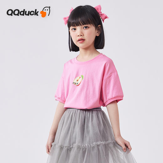 【清仓捡漏】【凉感棉】【120-160】【可可鸭】女童夏款凉感休闲百搭短袖T恤 商品图2