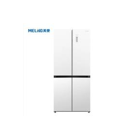 美菱 冰箱 BCD-506WP9BDZ 美菱506升 冻鲜生系列 十字四门冰箱 冰晶白