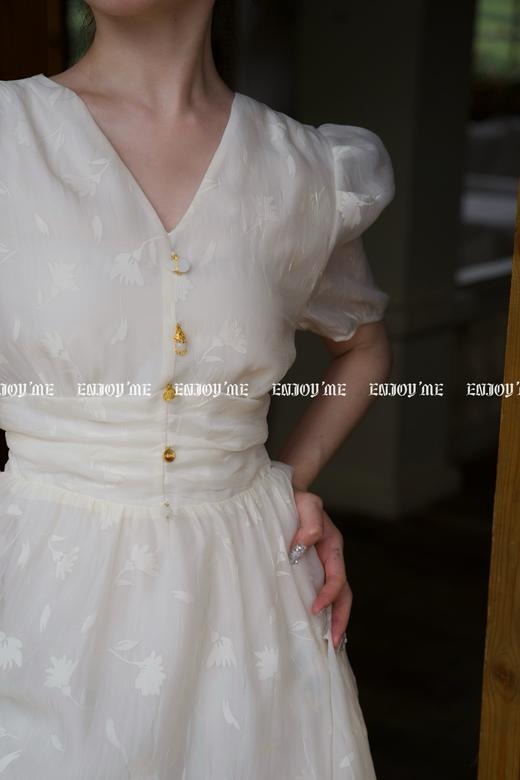 【门店同款】ENJOY夏季法式V领收腰连衣裙 157303510 商品图5