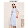 【商场同款】MAXRIENY欧式浪漫公主裙泡泡袖裙法式复古雪纺连衣裙(货号:MC88DR376) 商品缩略图2