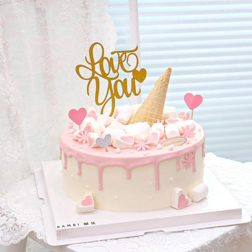 甜筒棉花糖小花棉花糖蛋糕 商品图3