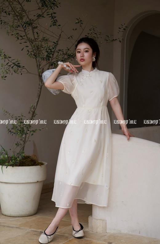 【门店同款】ENJOY夏季轻国风钉珠连衣裙 157303552 商品图6