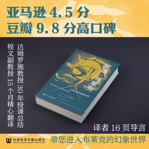 现货 威廉·布莱克:永恒日出的想象世界 利奥·达姆罗施著 程文译 徐志摩猛虎集定名 漫威永恒族出处 哈罗德·布鲁姆推荐 哈佛教授力作 商品图1