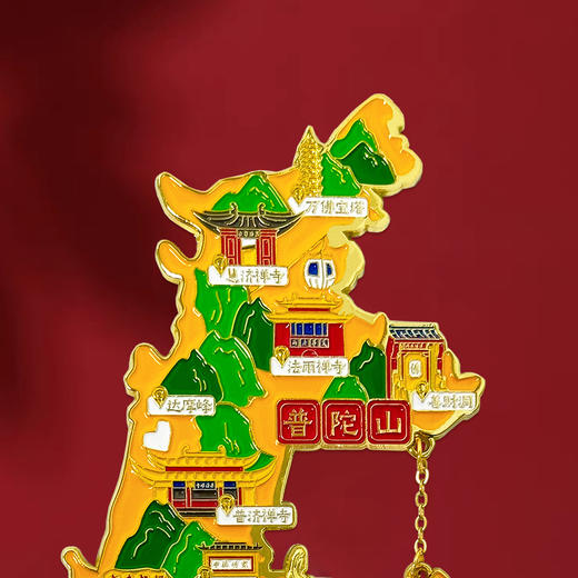 普陀山海磁贴-舟冰箱贴-舟 商品图1