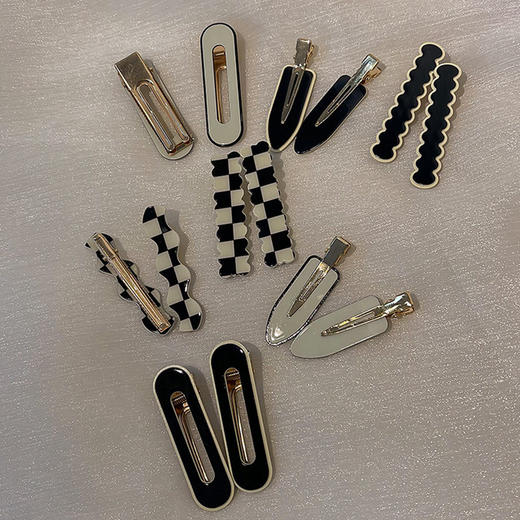 【清新甜美韩版边夹】韩国醋酸无痕发夹女秋冬侧边发卡鸭嘴卡子化妆刘海夹碎发夹子头饰 商品图3