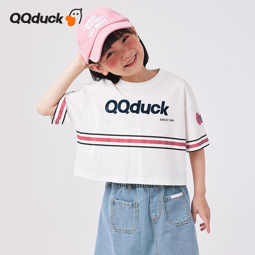 【120-160】【可可鸭】女童短袖T恤纯棉夏季半袖t恤 商品图2