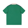 男士 2024夏季新款 复古双G刺绣标 经典红绿条纹织带 短袖POLO衫 Z-11612 商品缩略图9