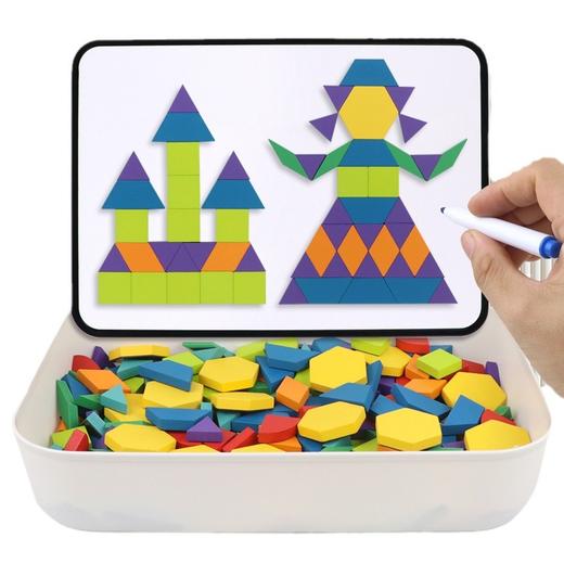 【数感启蒙 各种图案都能品】nukied纽奇新品磁力七巧板智力拼图教具 适合幼小衔接 商品图4