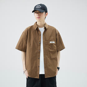 夏季衬衫男宽松透气短袖衬衣外穿男生薄款休闲上衣服   AY-D1109【AY-1109】