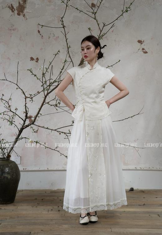 【门店同款】ENJOY春季云敛-曼妙春纱中式半裙 157095415 商品图4