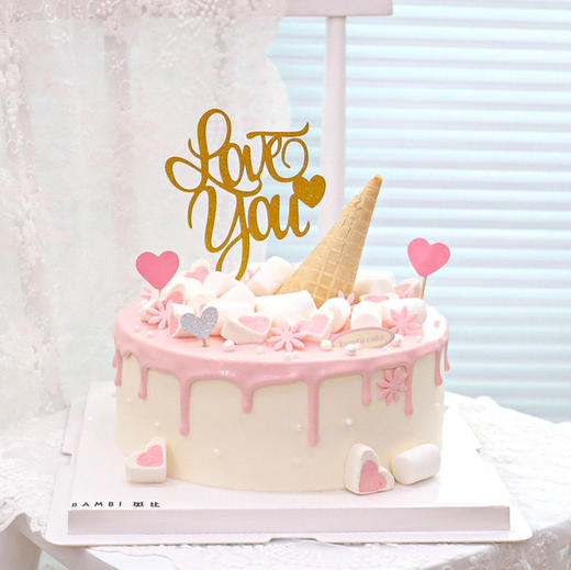 甜筒棉花糖小花棉花糖蛋糕 商品图2