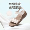 信诺 厚底舒适凉鞋 2024夏季新款真皮外穿增高软底中年妈妈鞋女鞋L950-1 商品缩略图3