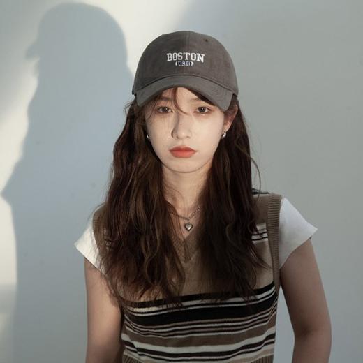 「19.9包邮！数色可选」大头围棒球帽子 女四季显脸小字母简约新款ins女士防晒鸭舌帽配饰 商品图1