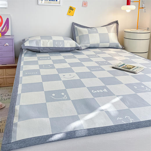 【3D透气支撑，像小冰块一样凉的秘密！】凉感冰丝 遇见清爽 舒适可爱卡通冰丝凉席三件套 可水洗儿童空调席软席 夏季凉感宿舍凉席！-QQ 商品图14