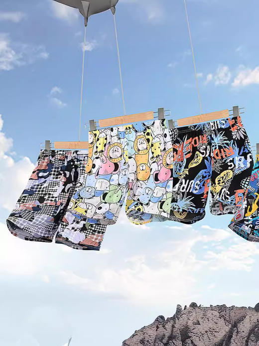 【夏日沙滩，童心荡漾】五分裤宽松舒适，男女儿童皆宜。轻松自在，没有束缚。棉绸面料透气，让孩子在炎炎夏日中舒爽玩耍！ 商品图5