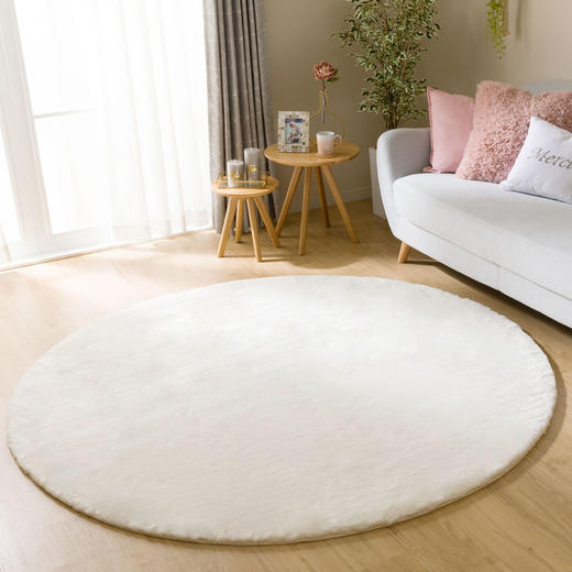兔毛绒3地毯 130R 米白色 商品图1
