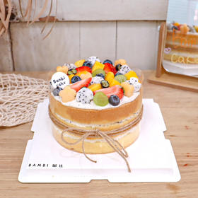 经典水果丨裸蛋糕（少奶油）