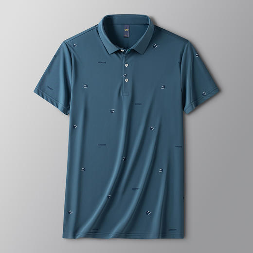 【空调凉感】罗蒙男士休闲商务polo衫男夏季薄款冰丝t恤男短袖 商品图3