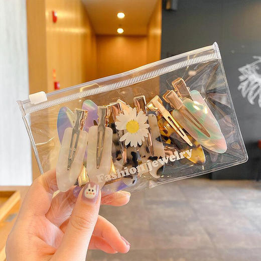 【清新甜美韩版边夹】韩国醋酸无痕发夹女秋冬侧边发卡鸭嘴卡子化妆刘海夹碎发夹子头饰 商品图2