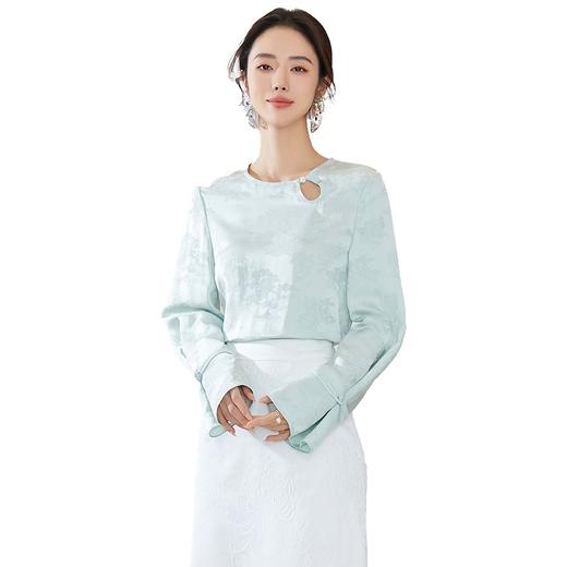 IWY/扶摇系列 高级感复古提花衬衣24FYB325 商品图4