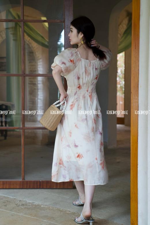 【门店同款】ENJOY夏季半夏木槿方领连衣裙 157347230 商品图2