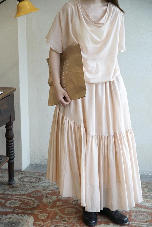 elsa esturgie 不对称设计褶皱半身裙（内衬薄纱） 商品图11