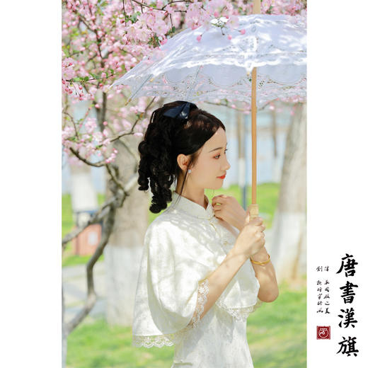 【明月清辉】新款复合蕾丝改良旗袍新中式少女春 商品图3