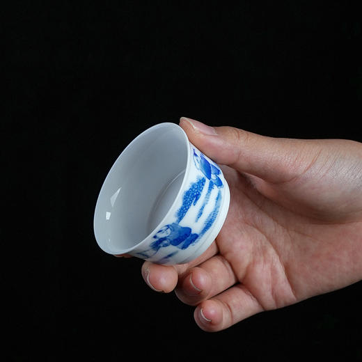【特价】童戏小雅杯茶杯青花单杯 陶瓷茶杯主人杯单个装茶杯品茗杯 商品图3
