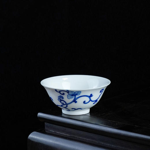 【特价】海棠明心杯青花单杯 陶瓷茶杯主人杯单个装茶杯品茗杯 商品图1