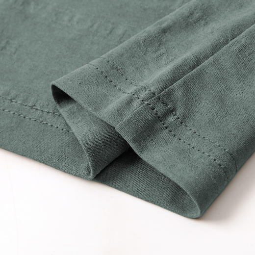 【雪花棉】罗蒙男士暗提花仿棉翻领t恤男士商务通勤透气polo衫短袖男 商品图8